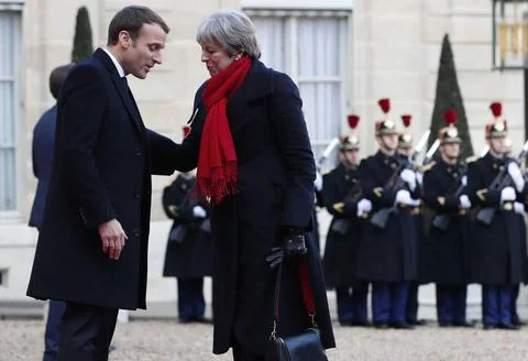 One Planet Summit lunch at Elysee Palace, Paris, France - 12 Dec 2017 Stock-Fotos