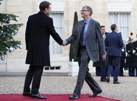One Planet Summit lunch at Elysee Palace, Paris, France - 12 Dec 2017 Foto stock