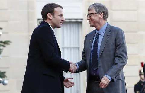 One Planet Summit lunch at Elysee Palace, Paris, France - 12 Dec 2017 Foto stock