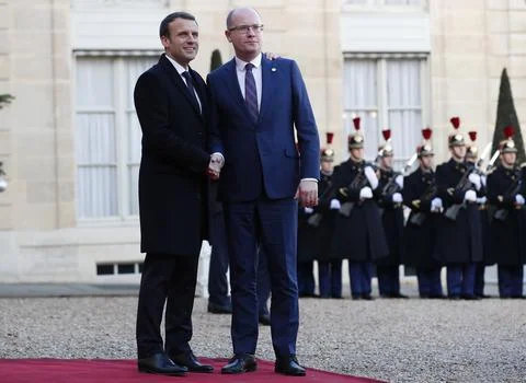 One Planet Summit lunch at Elysee Palace, Paris, France - 12 Dec 2017 Stock-Fotos