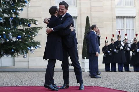 One Planet Summit lunch at Elysee Palace, Paris, France - 12 Dec 2017 Foto stock