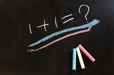 One plus one Stock Photos