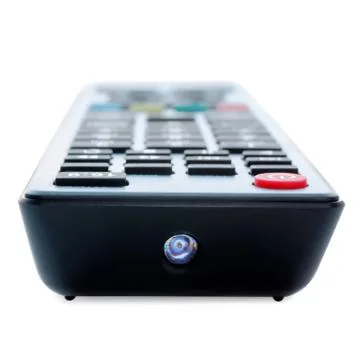 One-point view of tv remote control Foto stock