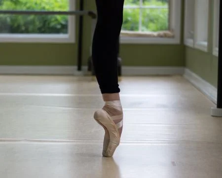 One Pointe Shoe Stock Photos