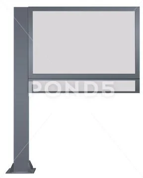 One Pole Billboard PSD Template