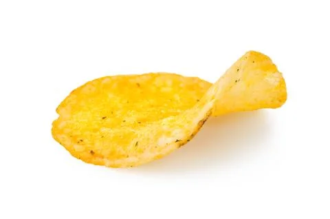 One potato chip Stock Photos