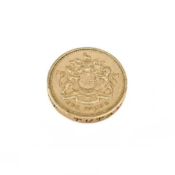 One Pound Coin Stock Photos