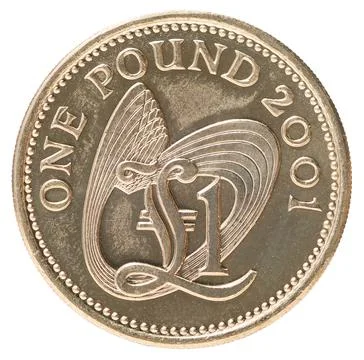 One pound coin Stock Photos