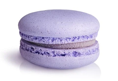 One purple macaroon front view Foto stock