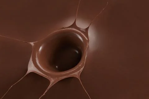 One of the random forms of chocolate splash Stock Photos