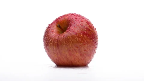 One red Apple Stock Footage 153420225