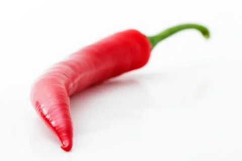 One red chili in depth Stock Photos