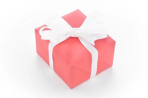 One red gift box Stock Photos