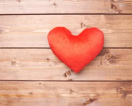 One red heart composition Stock Photos