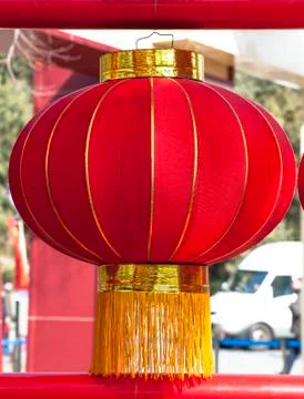 One red lantern Foto stock