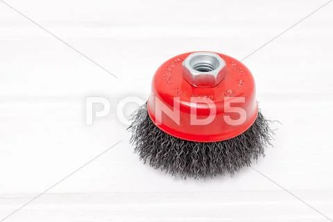 One red metal brush Stock Photos