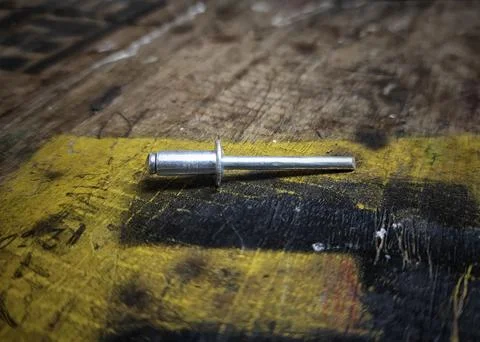 One rivet nail Stock Photos