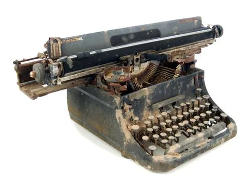 One rugged typewriter Stock Photos