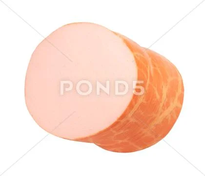 One sausage isolated Stock Photos