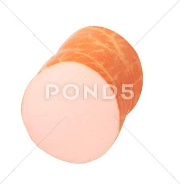 One sausage isolated Stock Photos