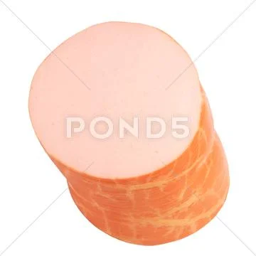 One sausage isolated Stock Photos