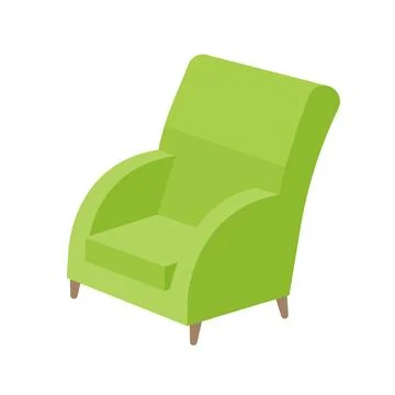 One-seat sofa Stock Illustration