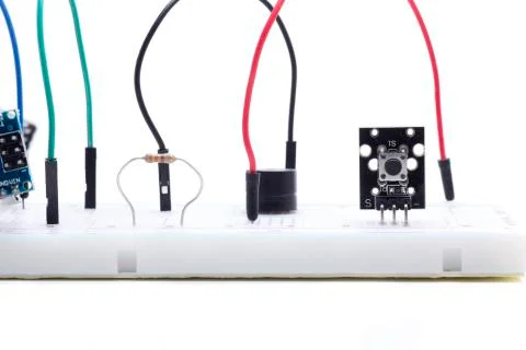 One sensor button Stock Photos