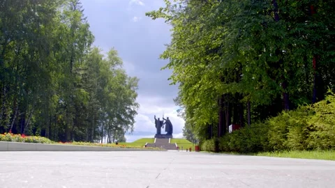 One of a series of monuments dedicated to the Second World War Stock Footage 170123106