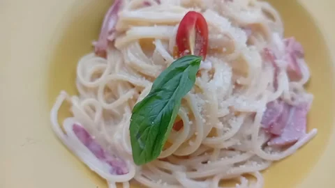 One serving of spaghetti Stock Footage 323352323