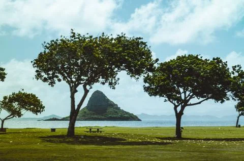 One of the several small islets and atoll in the Hawaiian archipelago, in US Stock Photos