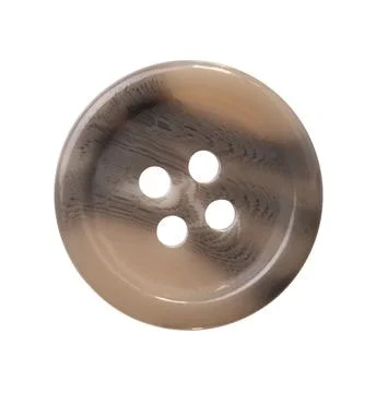 One sewing button on a white isolated Stock Photos