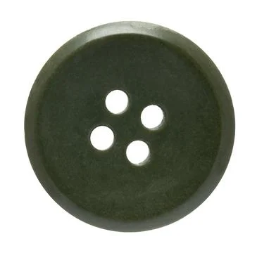One sewing button on a white isolated Stock Photos