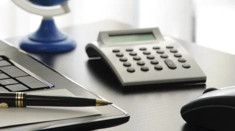 One side of business office Stock Footage 42356238
