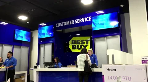 One side of check out counter inside store Stock Footage 65201034