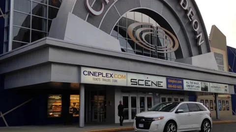 One side of cineplex odeon theater Video stock 51601316