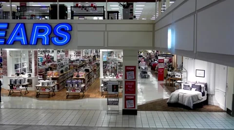 One side of people shopping inside Coquitlam shopping mall 스톡 동영상 59869145