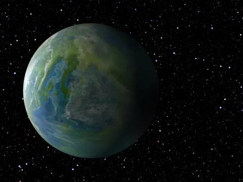 One side shadow of earth planet. cosmos sky backgrounds Illustrazione stock