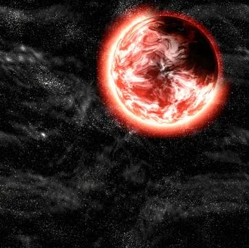 One side shadow of planet. cosmos sky backgrounds Stock Illustration