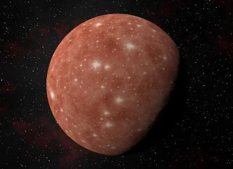 One side shadow of red planet. cosmos sky backgrounds Stock Illustration