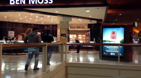 One side of shopping mall Stock Footage 54051699