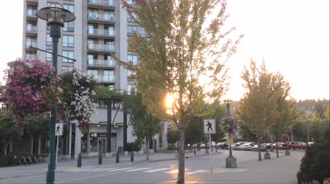 One side of small playground for new apartment residents. Stock Footage 40733283