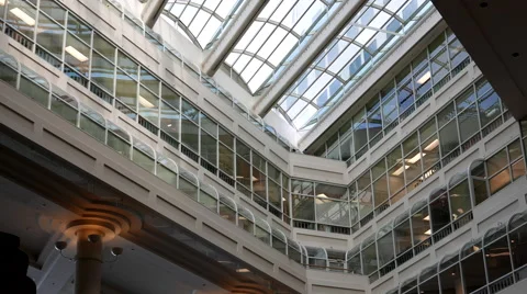 One side view of Pan pacific Vancouver hotel Stock Footage 62773374