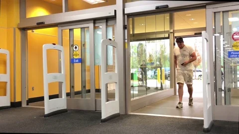 One side of Walmart store entrance. Stock Footage 79784768