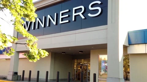 One side of Winners store. Video stock 50984001