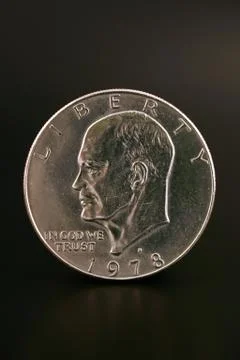 One Silve Dollar Stock Photos
