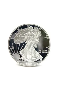 One Silver Dollar Stock Photos