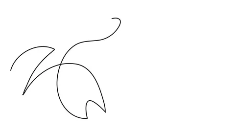 One single line drawing of cute little crab Stock Footage 143461842