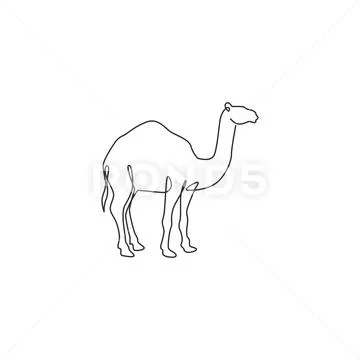 Camels drawing desert bedouin, Watercolor, Paint, Wet Ink, Cartoon, Poster,  Garfield, Coloring Book transparent background PNG clipart | HiClipart