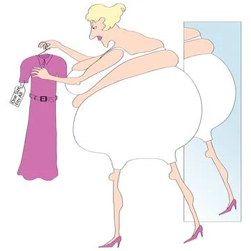 One Size Fits All 2 Linda Braucht (b.20th C. American) Computer graphics Illustration