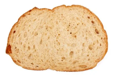 One slice of brown bread Stock Photos